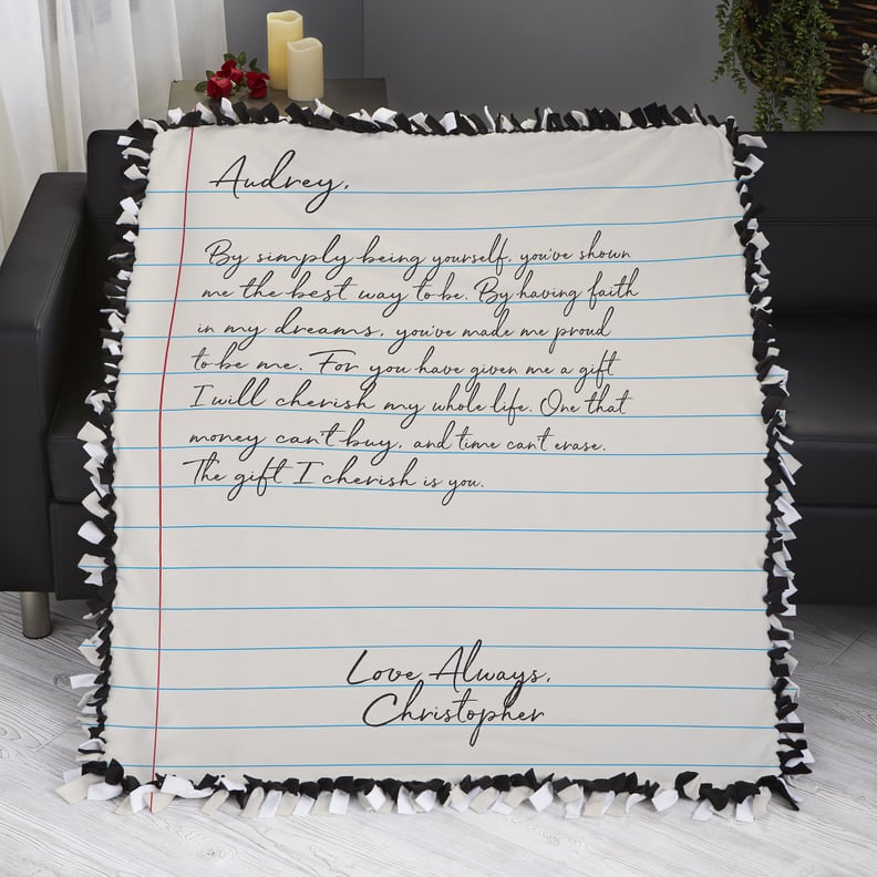 Buy a Personalized Love Letter Blanket For Valentine s Day POPSUGAR Love
