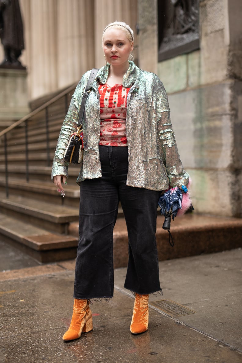 Add Some Sparkle to Your Outfit With a Sequined Jacket