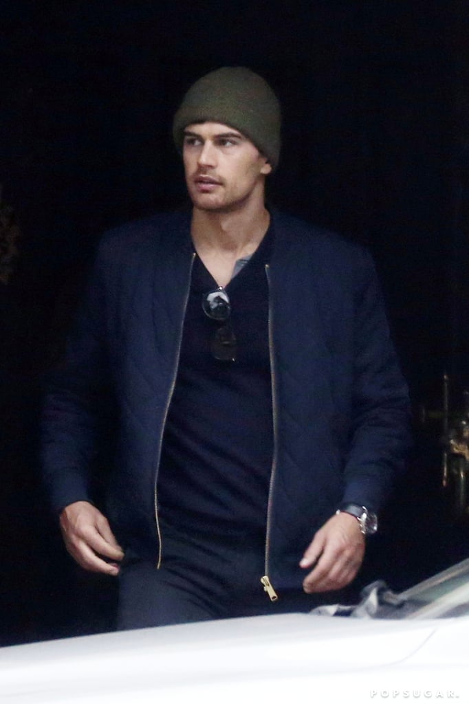 Theo James and Ruth Kearney Kissing in Prague October 2015