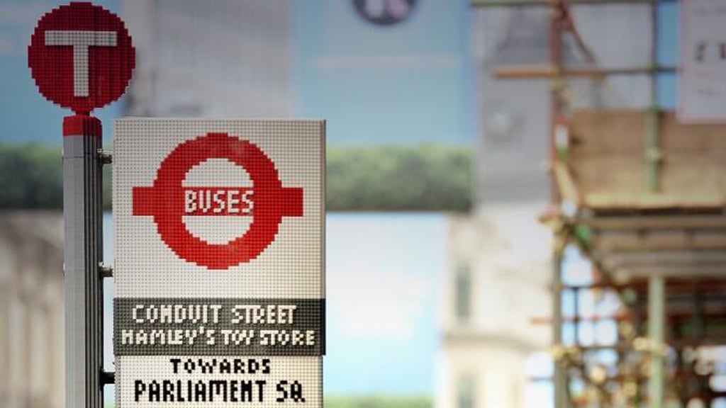 Lego Bus Stop in London