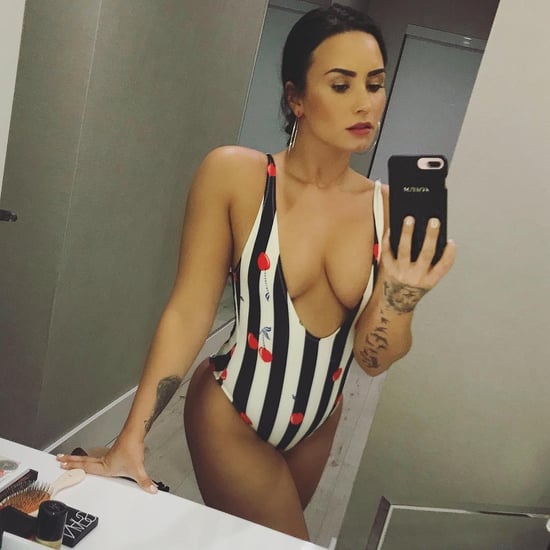 Demi Lovato Bathing Suit Selfie on Instagram December 2017