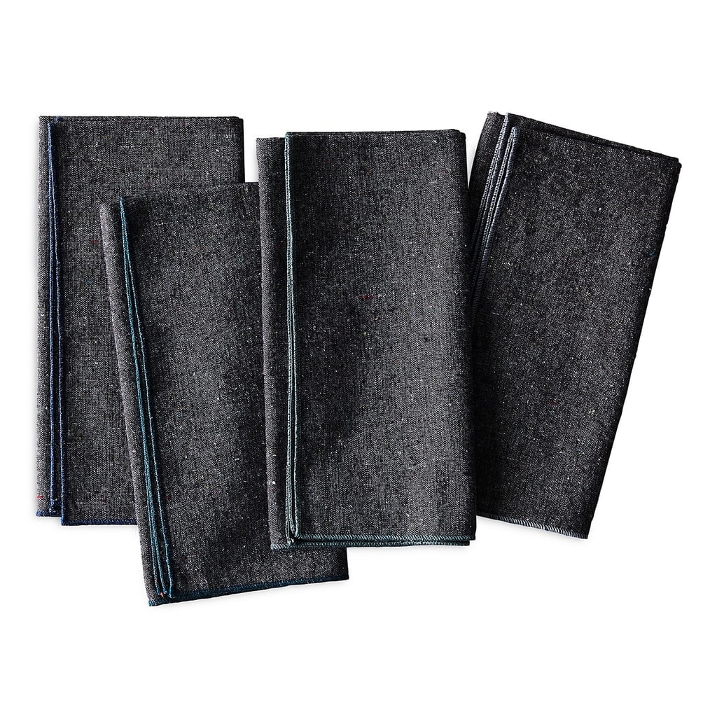 Heathered Charcoal Napkins ($44 for set of 4)