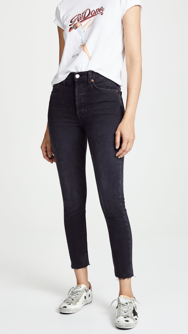 redone ultra high rise ankle crop