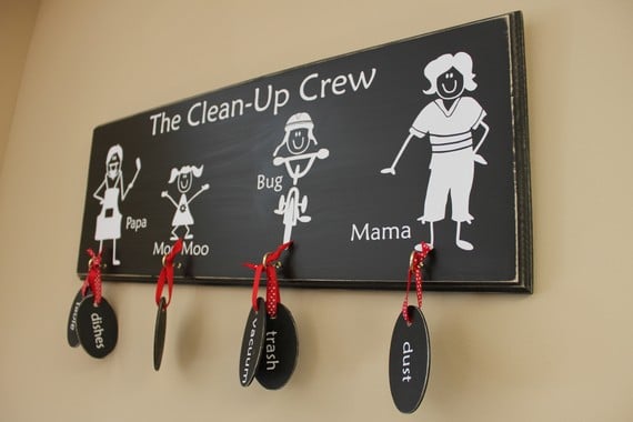 Chalkboard Chore Tags