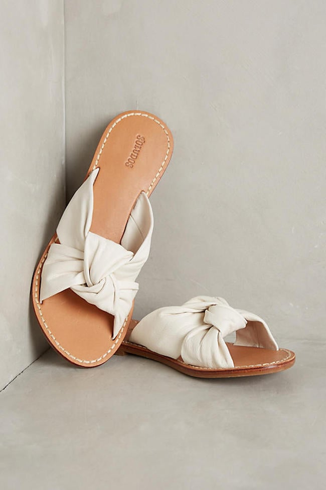 For a relaxed look, wear these Soludos Knotted Slide Sandals ($98).