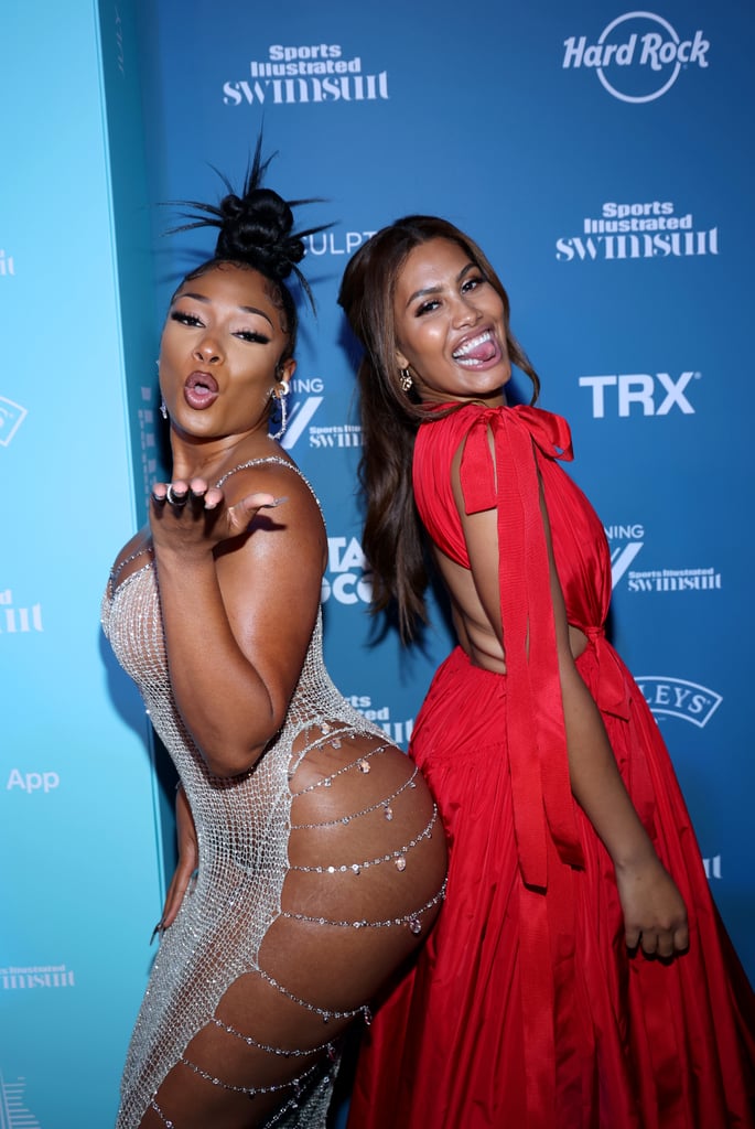 Megan Thee Stallion, Leyna Bloom at Sports Illustrated Party