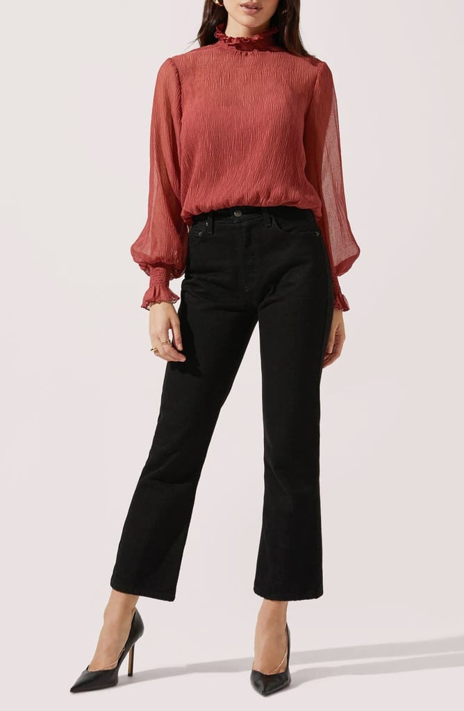 ASTR the Label Mock Neck Top