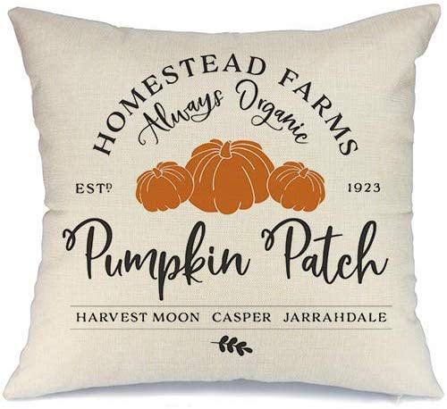 Pumpkin Patch Fall Pillow Cover