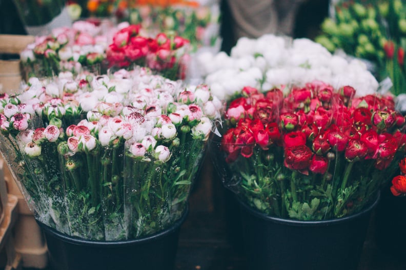 Make a holiday flower arrangement.