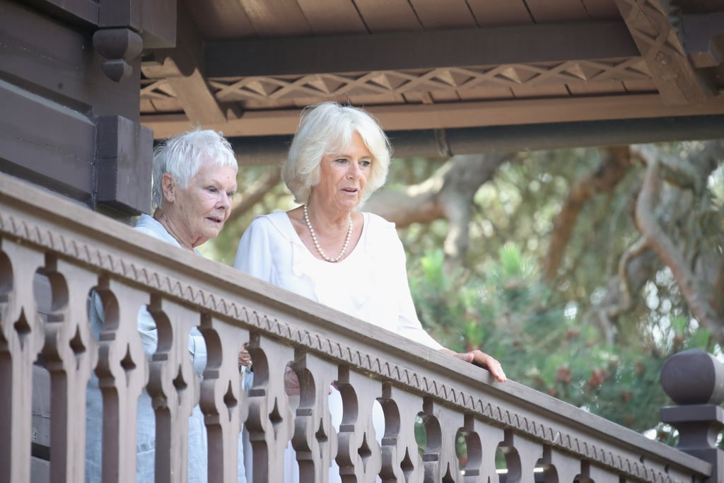 Camilla Parker Bowles and Judi Dench on the Isle of Wight