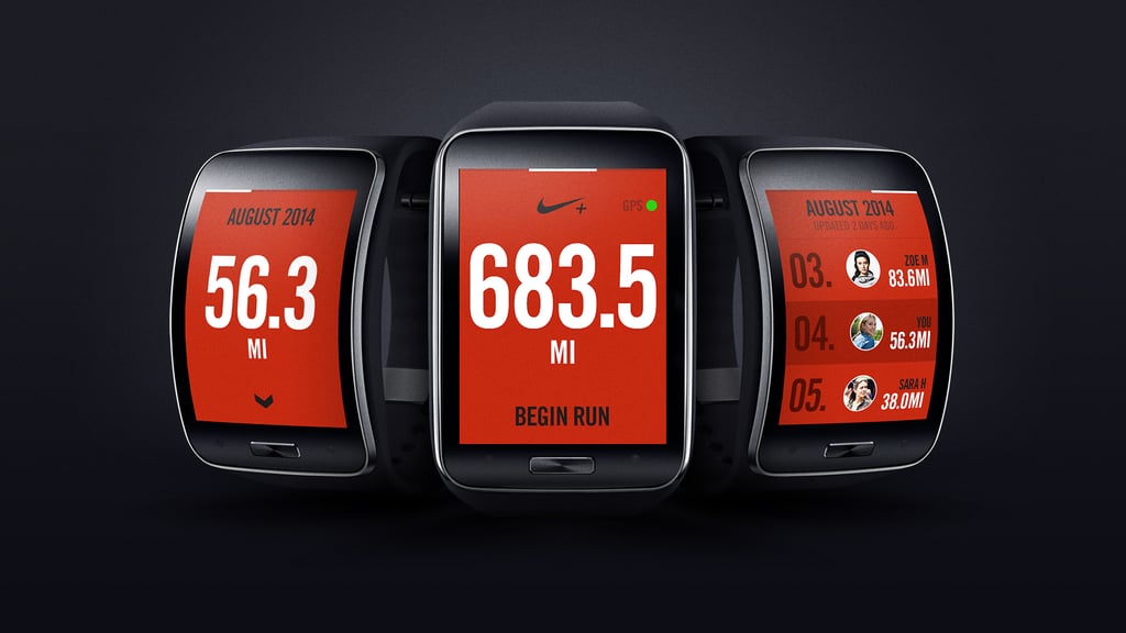 The Nike+ Running App has been redesigned for the Gear S.
Source: Samsung