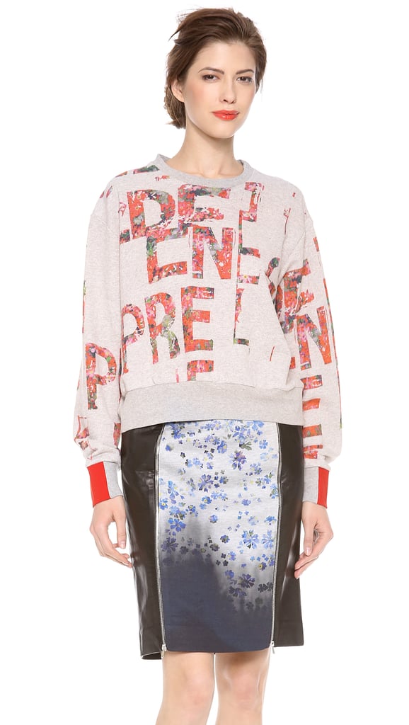 Preen by Thornton Bregazzi Slogan Print Sweatshirt ($520)