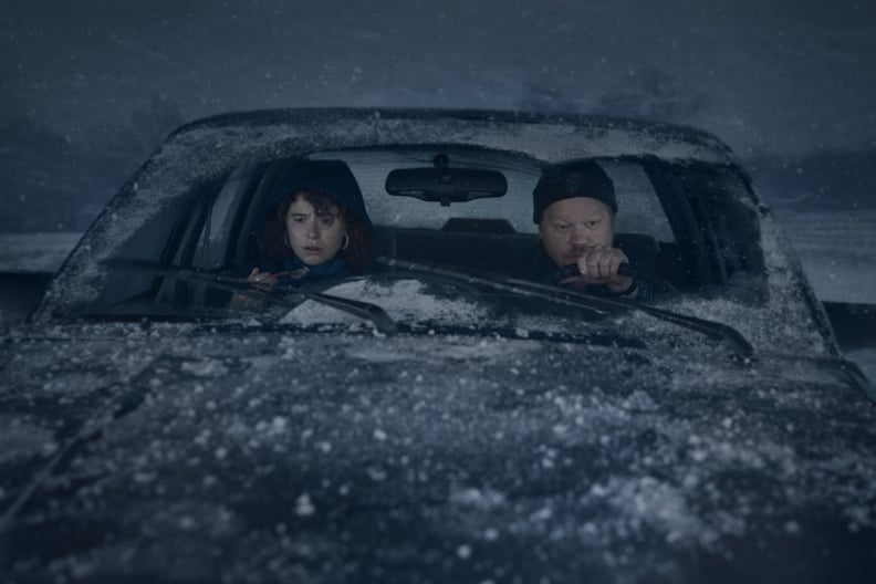 Im Thinking Of Ending Things. Jessie Buckley as Young Woman, Jesse Plemons as Jake in Im Thinking Of Ending Things. Cr. Mary Cybulski/NETFLIX © 2020