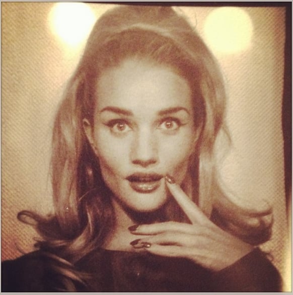 This photo-booth shot was a '60s throwback for Rosie Huntington-Whiteley.
Source: Instagram user rosiehw