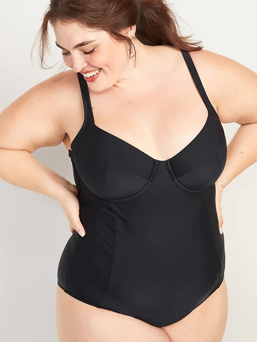 Old Navy Secret-Slim Underwire Plus-Size One-Piece Swimsuit