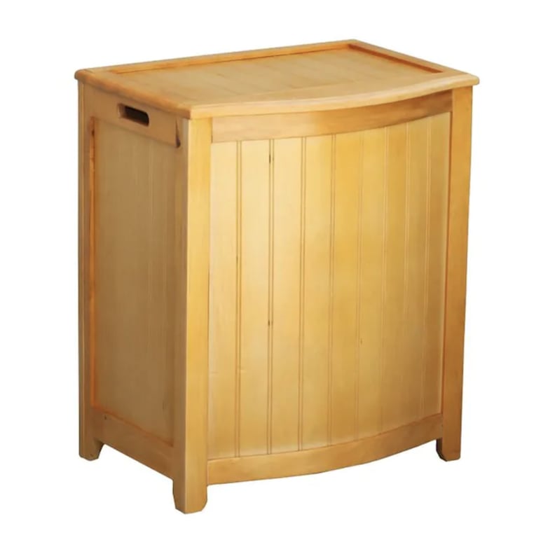 Oceanstar Wood Laundry Hamper