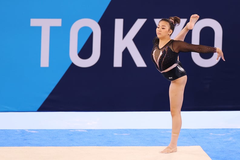 Sunisa Lee on Floor at Tokyo 2021 Olympics Podium Training