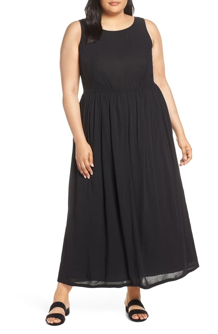 Caslon Smocked Cotton Maxi Dress | Best Lightweight Plus-Size Dresses ...