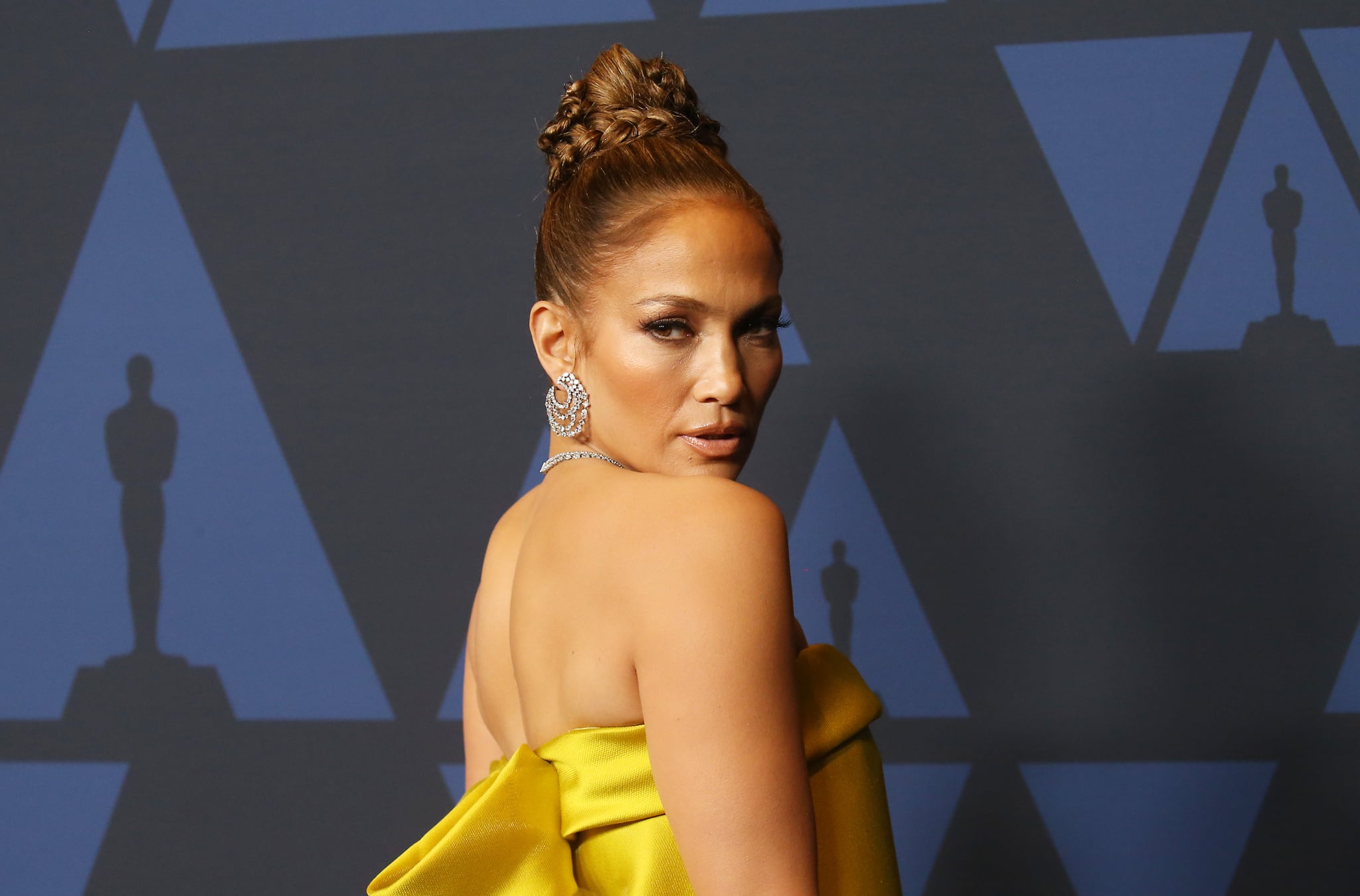 HOLLYWOOD, CALIFORNIA - OCTOBER 27: Jennifer Lopez arrives to the Academy of Motion Picture Arts and Sciences' 11th Annual Governors Awards held at The Ray Dolby Ballroom at Hollywood & Highland Center on October 27, 2019 in Hollywood, California. (Photo by Michael Tran/FilmMagic)