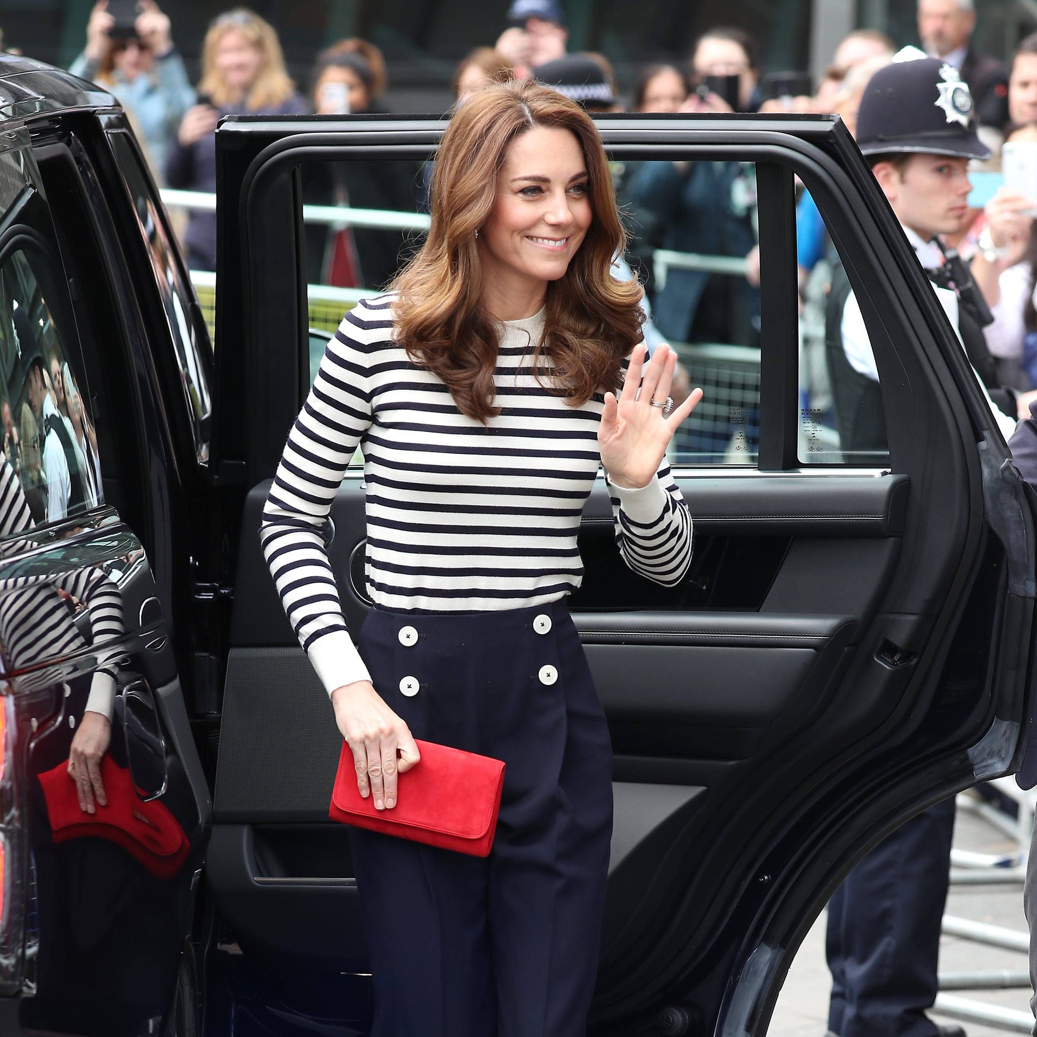 Monastery Understand Eloquent Kate Middleton Striped Shirt May 2019 | POPSUGAR Fashion