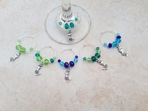 Mermaid Wine Charms ($15)