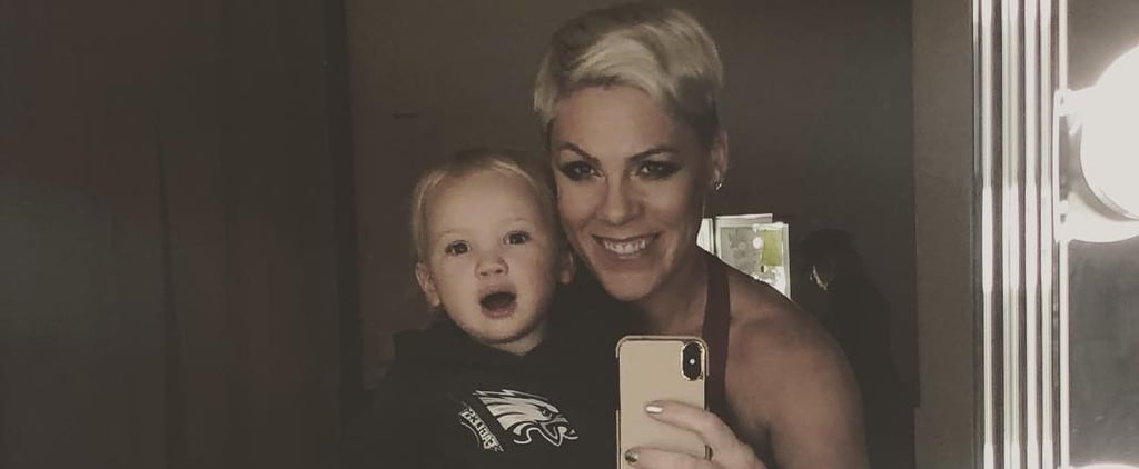 Pink Instagrams Relatable Photo of Her Dad as a Young Parent