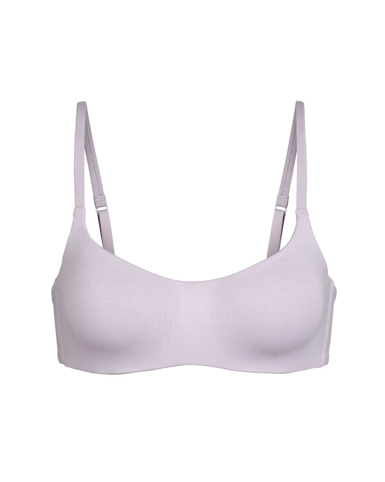 Skims Cotton Molded Bra in Iris Mica