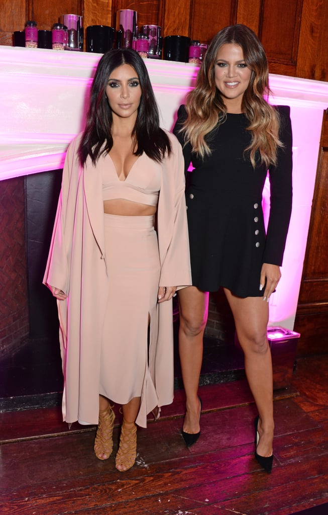 Khloé and Kim Kardashian were special guests at the Hairfinity UK launch party in London on Saturday.