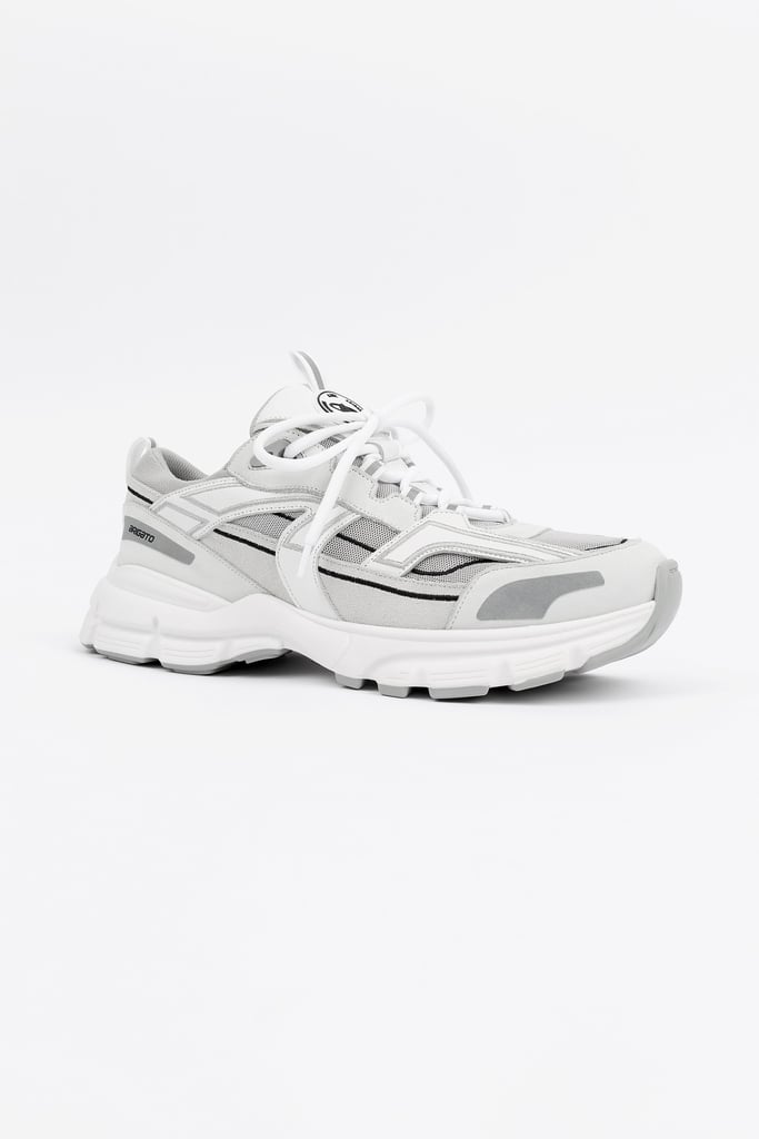 axel arigato white and grey marathon r trail sneakers