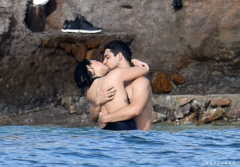 Demi Lovato and Wilmer Valderrama got hot and heavy in the ocean during a trip to St. Barts in December 2015.