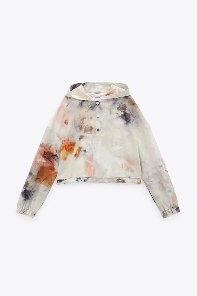 Tie-Dye Cropped Hoodie