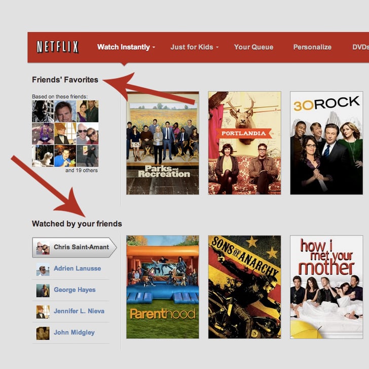 Netflix Social POPSUGAR Tech