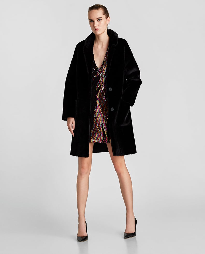 Zara Faux Fur Coat