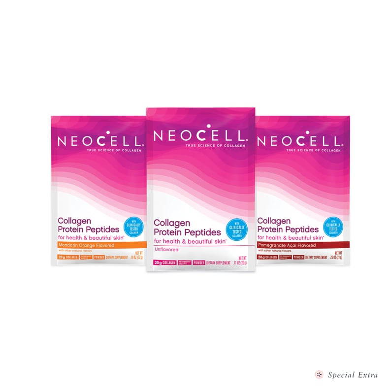 Special Extra: NeoCell Set of 3 Collagen Protein Peptides (Mandarin Orange, Pomegranate Acai, and Unflavored)