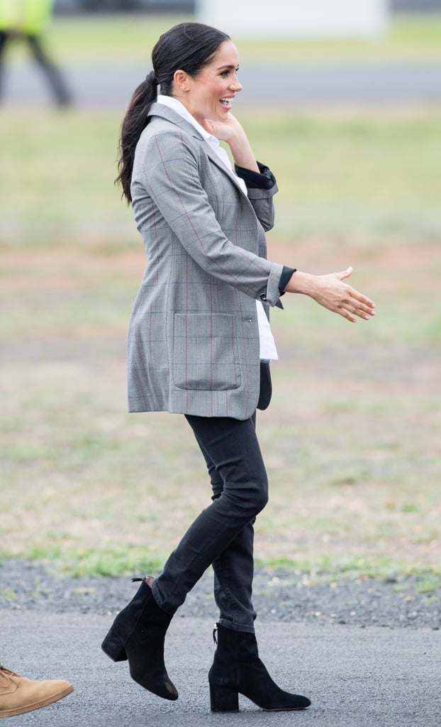 Meghan Markle Australia Royal Tour Ponytail October 2018