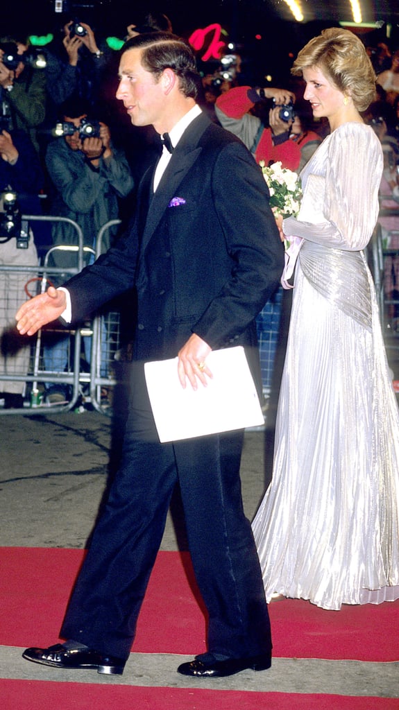 Charles and Diana walked the red carpet in 1985 for the premiere of A View to a Kill.