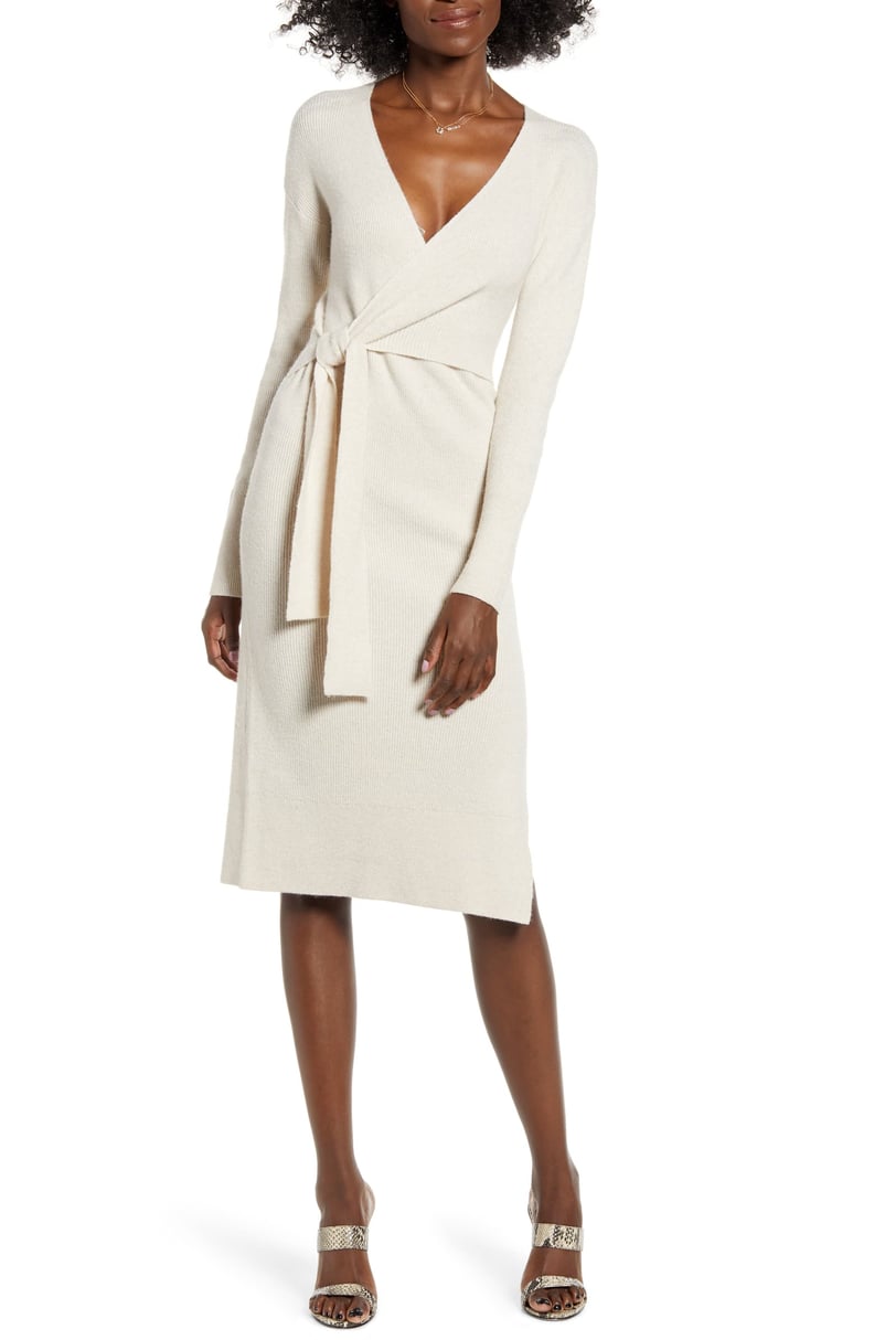 Leith Wrap Sweater Dress