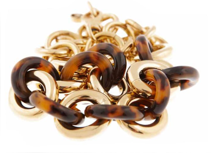 michael kors gold chain link necklace