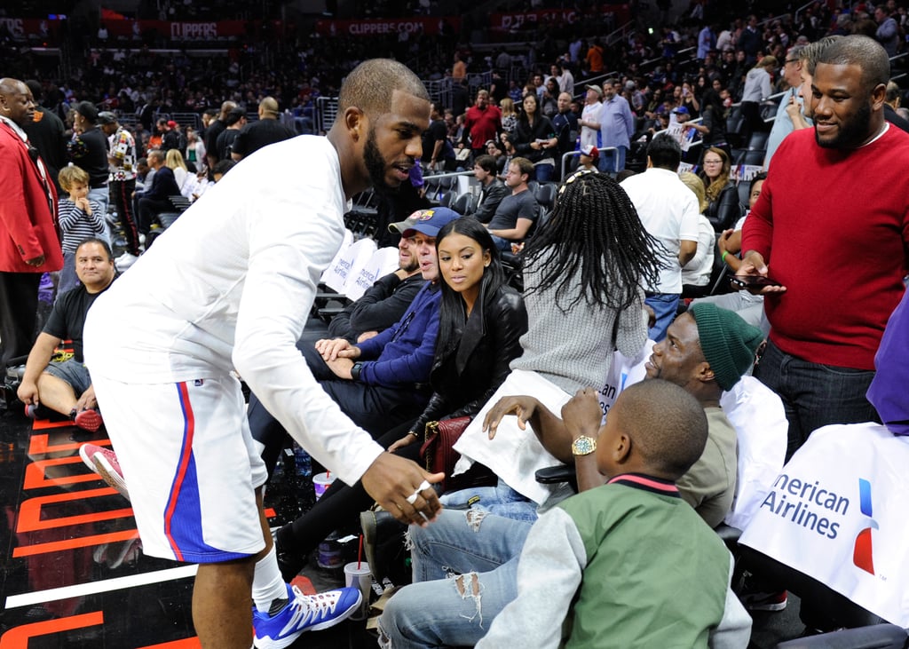 Kevin Hart and His Kids at an LA Clippers Game Nov. 2015
