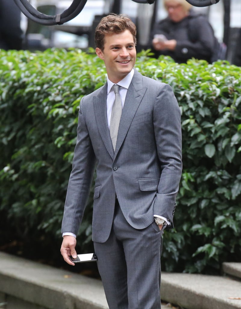 Jamie Dornan on the Fifty Shades of Grey Set