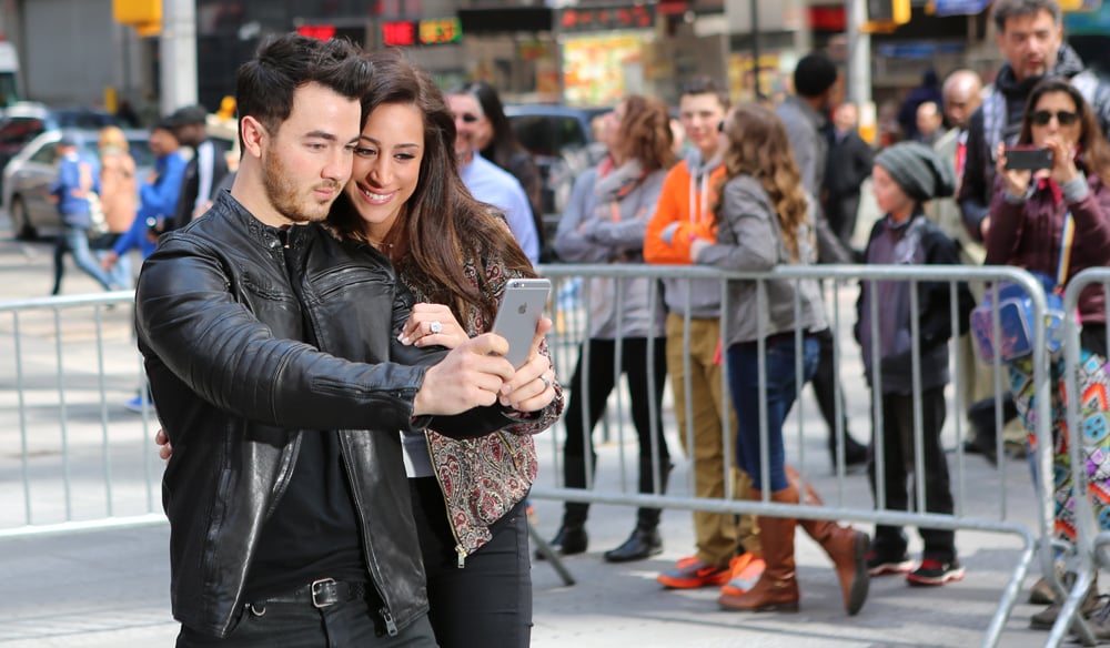 POPSUGAR: How are you guys spending National Lover's Day?
Kevin Jonas: It dawned on us that this was happening today, so it's going to be a date night. I'll take my girls — my daughter as well — to dinner.    
PS: I was surprised that you guys have been married for almost six years. Time flies! Six years in, what's your favorite thing about marriage?
KJ: It's still new and fresh every day. There are times where you are the happiest you can be, and there are times where you're just in a mood. But somehow it always works out — you work it out together. Now that we have a daughter, life does change rapidly. But it's been a lot of fun. And I'm continually learning about [Danielle], which is great. 
Danielle Jonas: After a certain point, when we were dating, we knew that we were meant to be together. We wanted to get married. The funny thing is, [we] still feel that way.