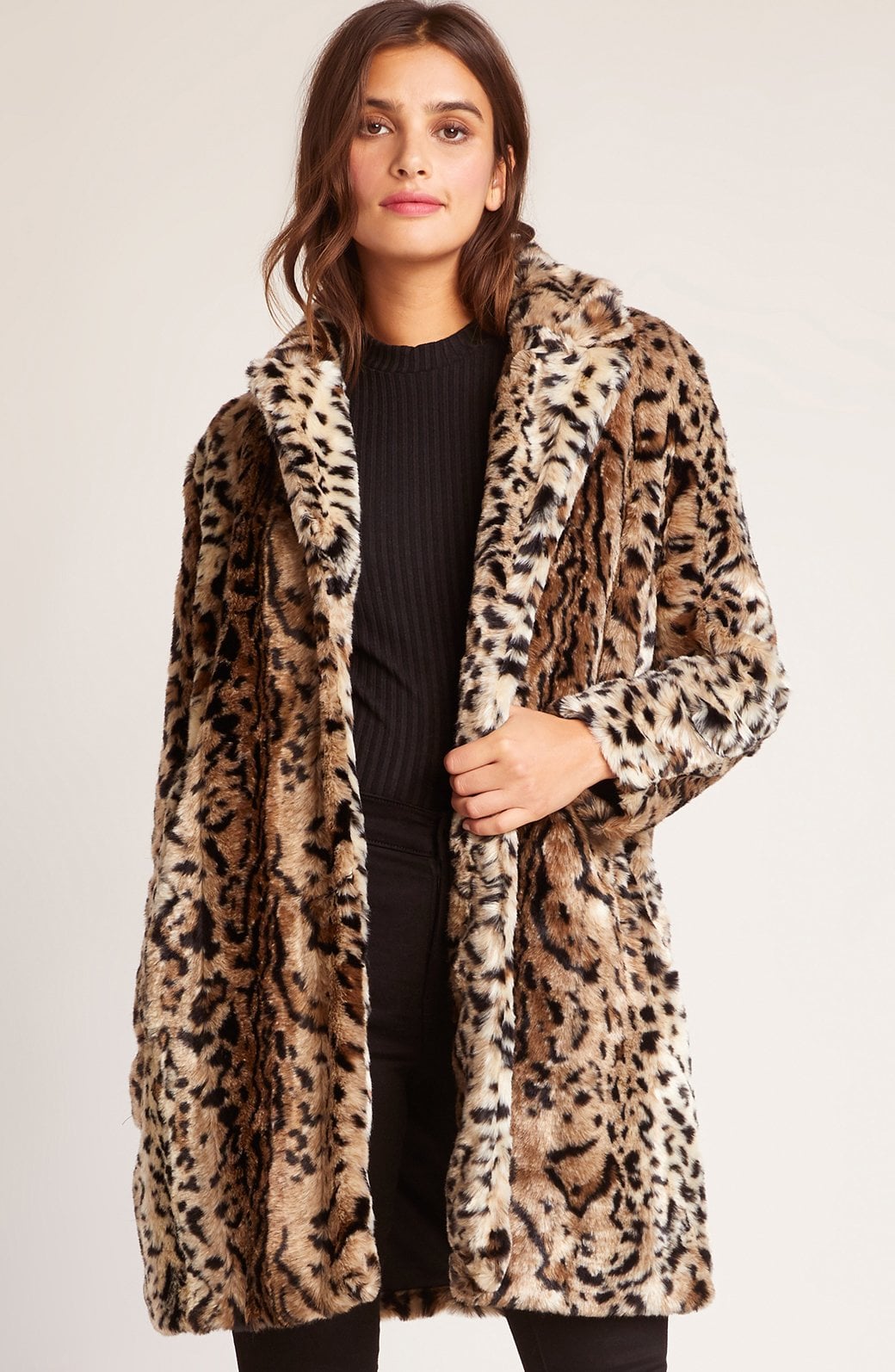 Victoria beckham leopard coat top
