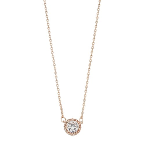 LC Lauren Conrad Cubic Zirconia Halo Necklace