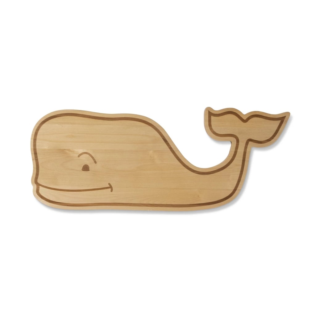Wooden Whale Cut-Out Wall Decor