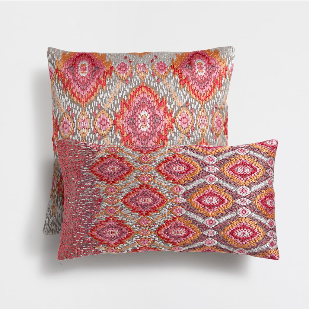 Pink Embroidered Cushion Cover ($70)