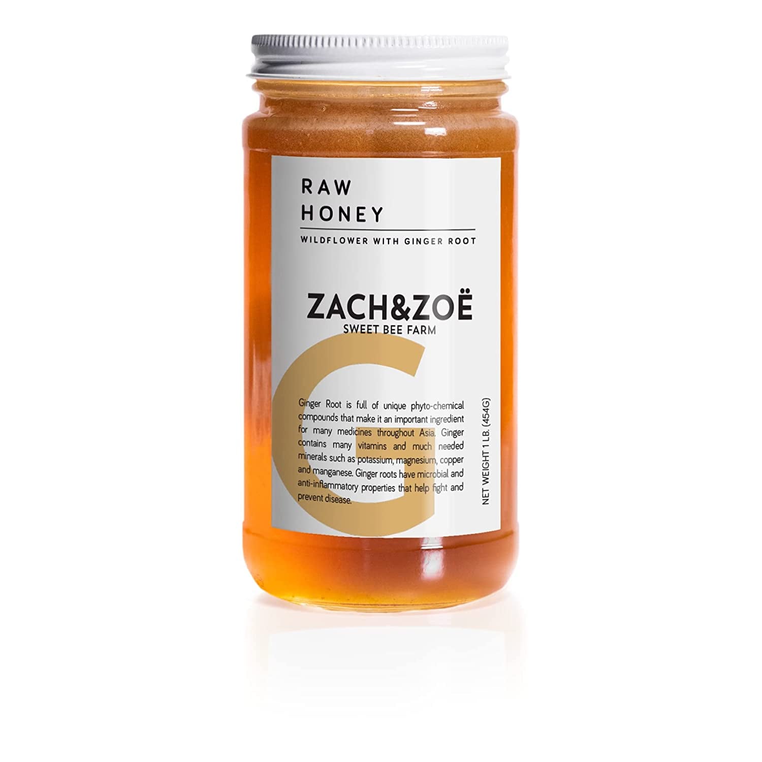 Zach Zoe Sweet Bee Farm Unfiltered Raw Ginger Honey Hilary