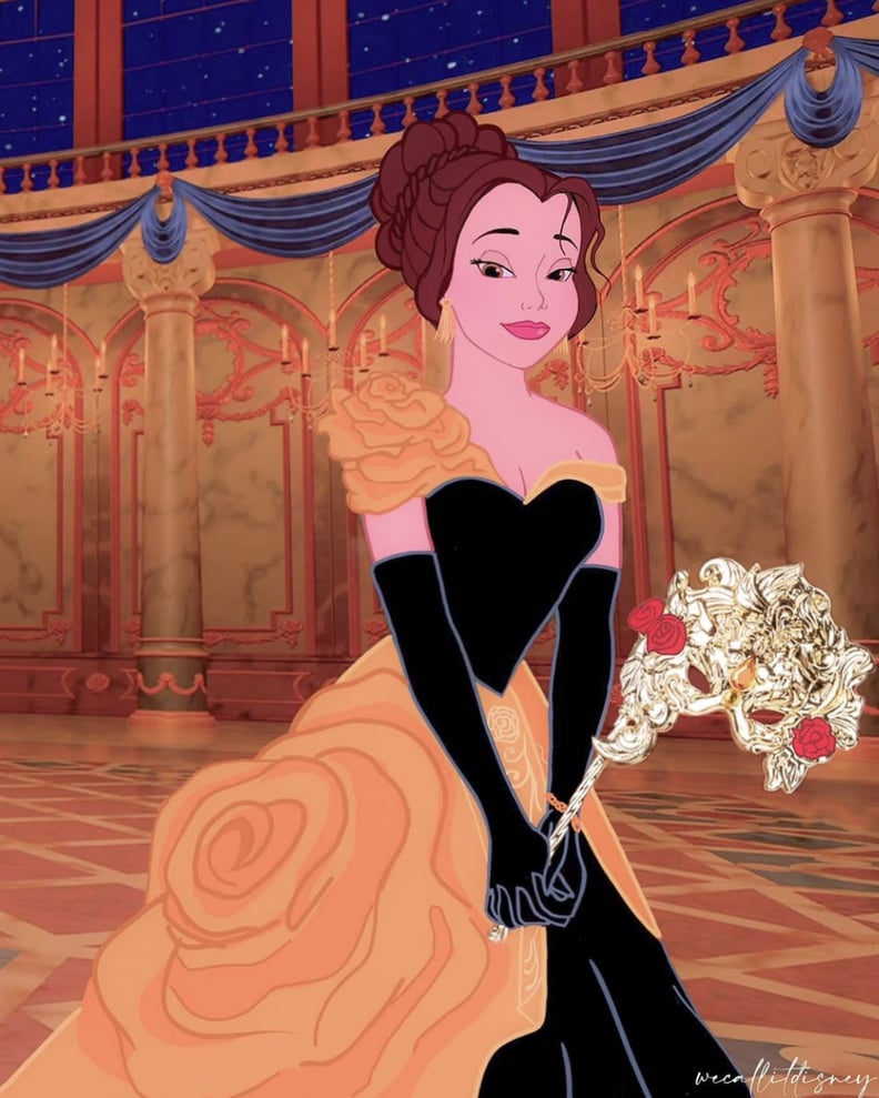 Disney Princess Gowns Get the Couture Treatment In Designer's Drawings