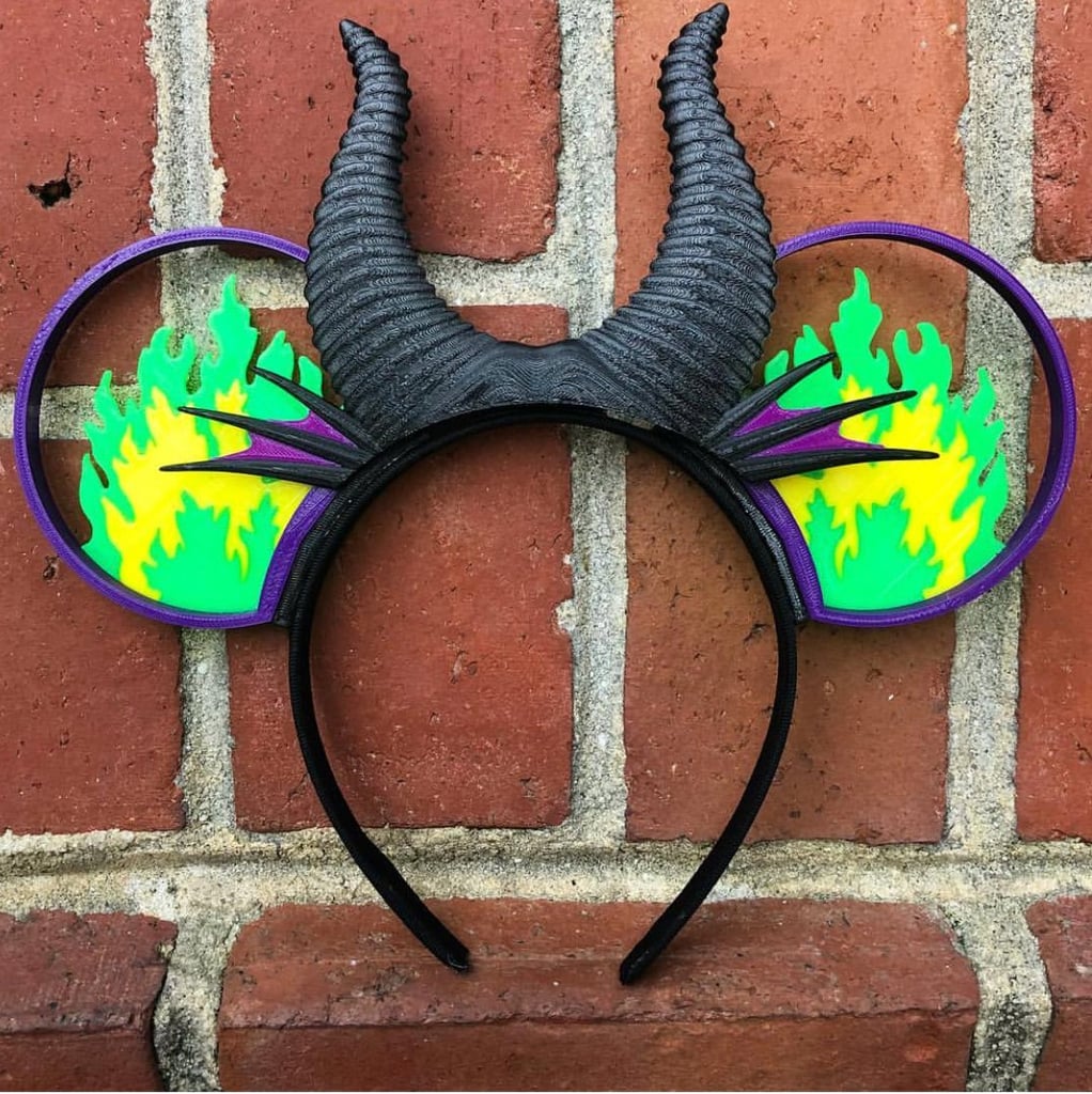 Standard Fire Dragon Ears 3D Printed Mickey Ears POPSUGAR Smart