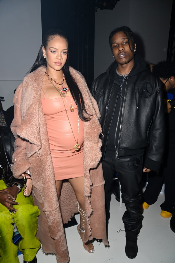 Rihanna and A$AP Rocky at the Off-White Show During Paris Fashion Week