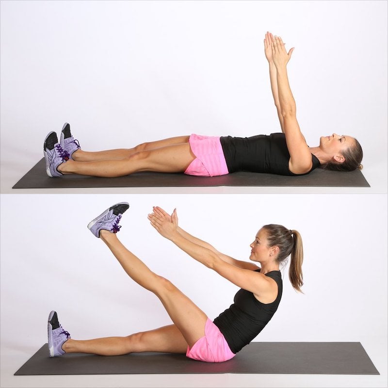 Single Leg Lift Crunch